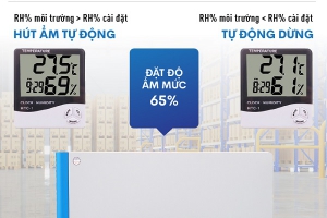 Máy Hút Ẩm Fujihaia Tích Hợp Công Nghệ Lọc Khí Ionizer