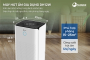 Máy Hút Ẩm Fujihaia DH12W: Giải Pháp Cho Phòng 15 Đến 25 Mét Vuông